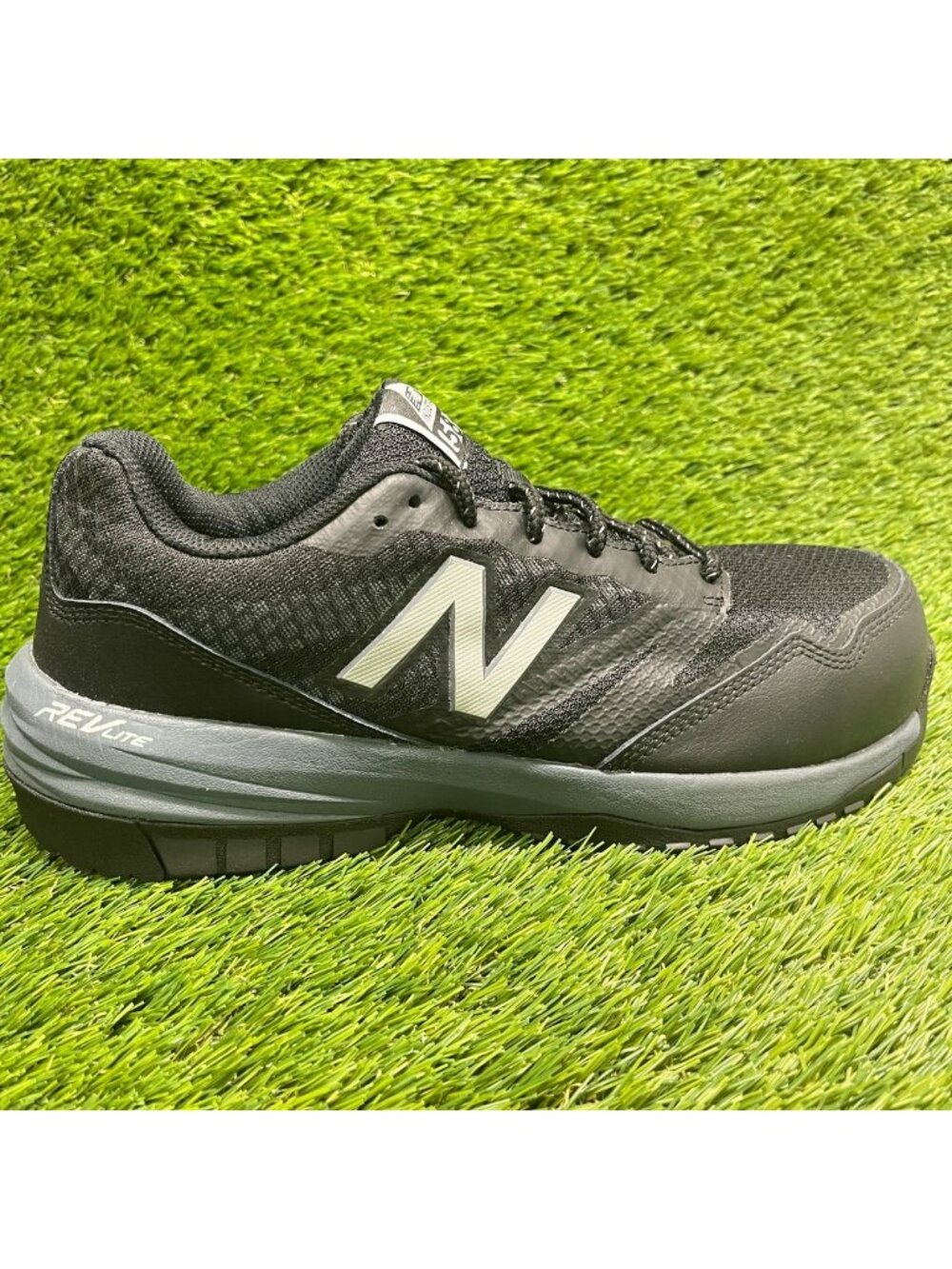 New Balance 589v1 Mens Size 8.5 4E Black Gray Composite Toe Safety Work Shoes